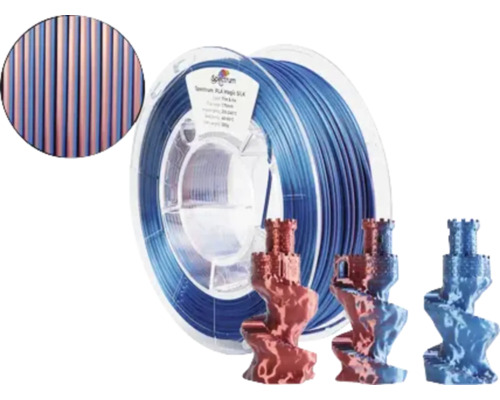 Filament PLA Ø 1,75 mm blau rot