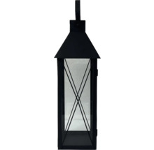 Dekorative Laterne mit Glaseinsatz und Metallrahmen