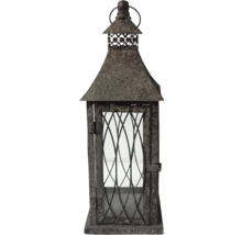 Dekorative Laterne aus Metall mit Glasfenstern