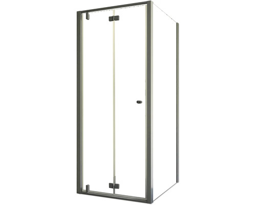 Eckdusche mit Glastür