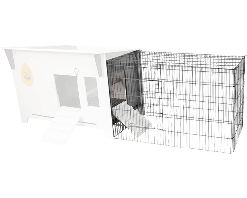 Hühnerstall mit Drahtauslauf