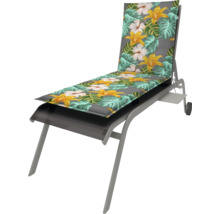 Liegestuhl mit floralem Muster