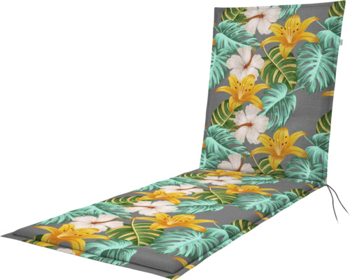 Liegenauflage mit Blumenmuster für Gartenmöbel