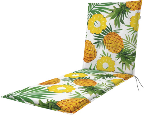 Liegenauflage mit Ananas- und Blättermuster