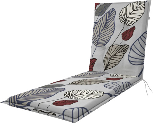 Auflage für Hochlehner-Gartenstuhl mit Blattmuster