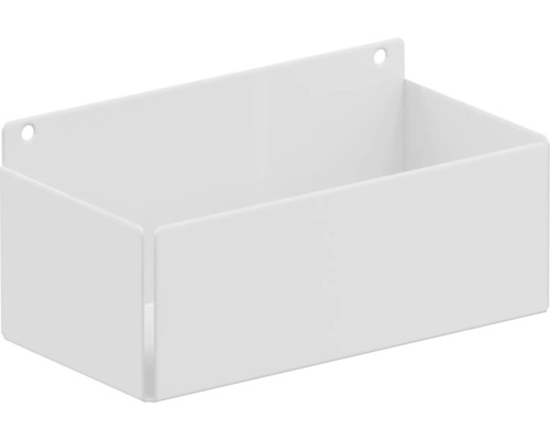 Wandablage aus Kunststoff mit zwei Befestigungslöchern