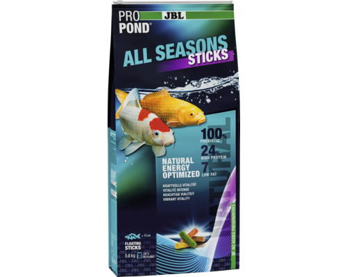 JBL Pro Pond All Seasons Sticks Fischfutter in einer 5,8 Kilogramm Packung