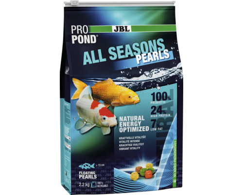 JBL Pro Pond All Seasons Pearls Fischfutter im 2,2 Kilogramm Sack