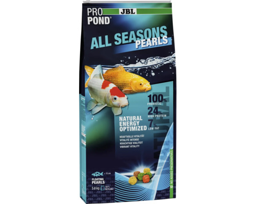 JBL Pro Pond All Seasons Pearls Fischfutter in einer 5.8 Kilogramm Packung