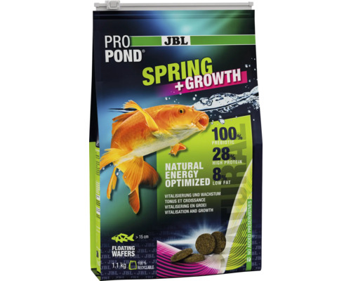 JBL Pro Pond Spring plus Growth Fischfutter in der Verpackung