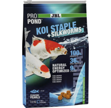 JBL Pro Pond Koi Staple Fischfutter mit Seidenraupen in 2 Kilogramm Verpackung
