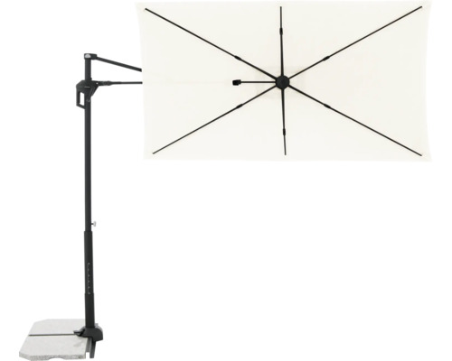Freiarmschirm mit Ständer und Schirmdach