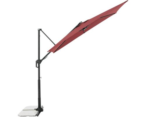 Freiarm-Sonnenschirm mit Standfuß für den Außenbereich