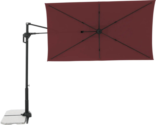 Rechteckiger Ampelschirm mit Ständer