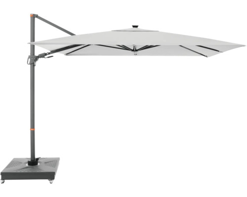 Freiarm-Sonnenschirm mit Schirmständer für den Außenbereich