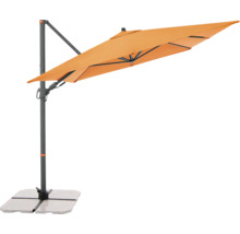 Freiarmschirm mit Betonsockel für den Außenbereich