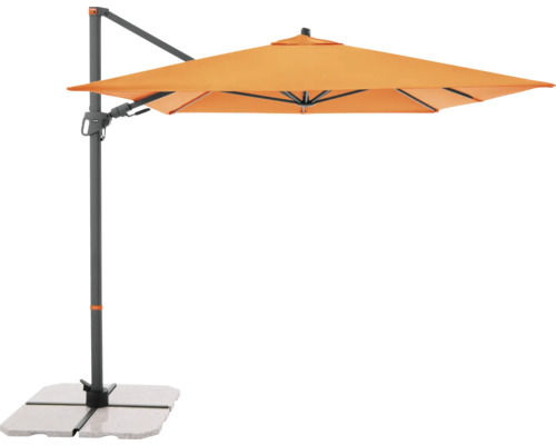 Freiarm-Sonnenschirm mit Ständer