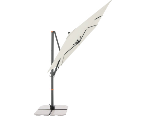 Freiarm-Sonnenschirm mit Ständer
