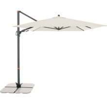 Freiarm-Sonnenschirm mit Sockel für den Außenbereich