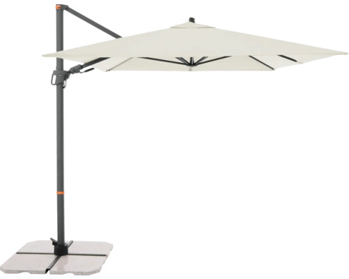 Freiarm-Sonnenschirm mit Sockel für den Außenbereich