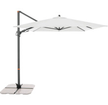 Freiarm-Sonnenschirm mit Fuß