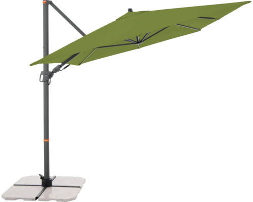 Freiarm-Sonnenschirm mit Betonsockel