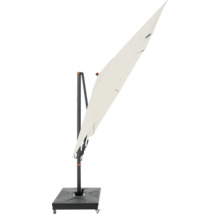 Freiarm-Sonnenschirm mit Standfuß und Rollen