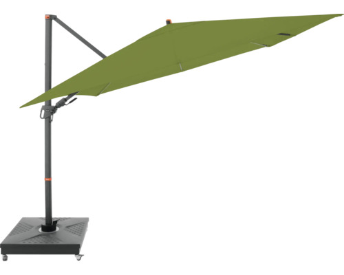 Freiarm-Sonnenschirm mit Fuß