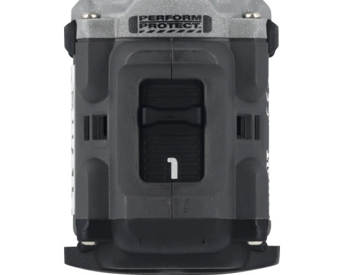 Detailansicht einer DeWalt Stichsäge mit Geschwindigkeitsregler auf Stufe 1