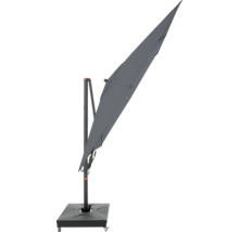 Freiarmschirm mit Standfuß für den Außenbereich