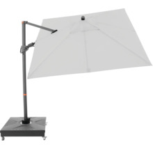 Freiarm-Sonnenschirm mit stabilem Standfuß für den Garten