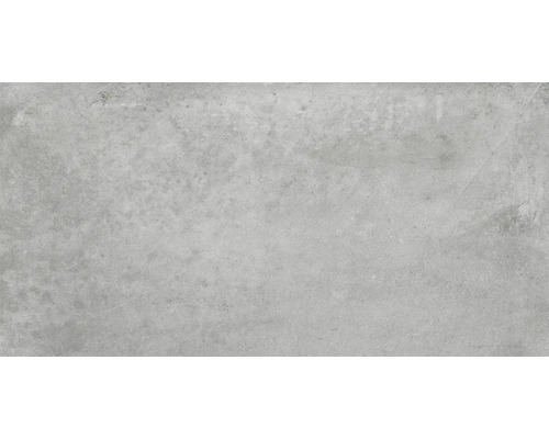 Feinsteinzeug Bodenfliese Lucente Grigio 30x60,3 cm grau matt Graue Bodenfliese mit Betonoptik.