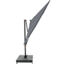 Freiarmschirm mit Fuß und Rollen