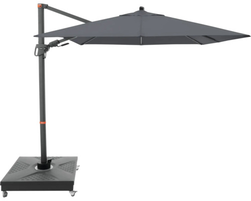 Freiarm-Sonnenschirm mit Fuß