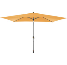 Quadratischer Sonnenschirm mit Kurbel zum Öffnen und Schließen