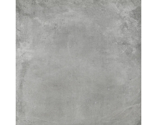 Graue Bodenfliese mit Zementoptik