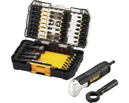 DeWalt Bit-Set mit Bohrmaschinenzubehör in geöffnetem Koffer