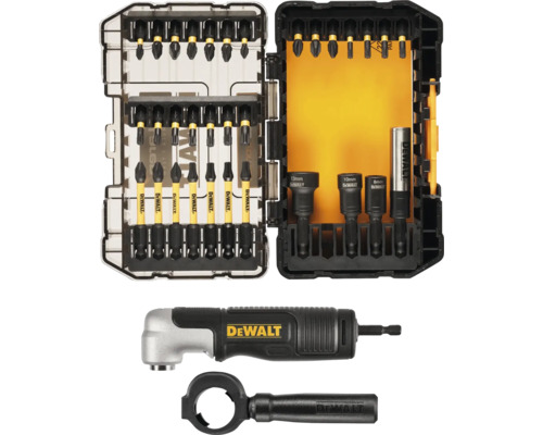 DeWalt Bit-Set mit Winkelvorsatz und Steckschlüsselsatz