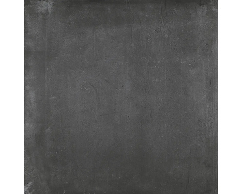 Dunkle Bodenfliese aus Steinzeug mit matter Oberfläche