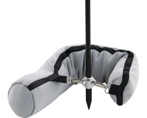 Sonnenschirmständer mit Erdspieß und gepolstertem Schirmhalter