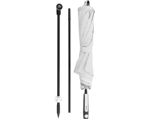 Doppler Logo Stockschirm mit Erdspieß