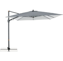 Freiarm-Sonnenschirm mit Streifenmuster