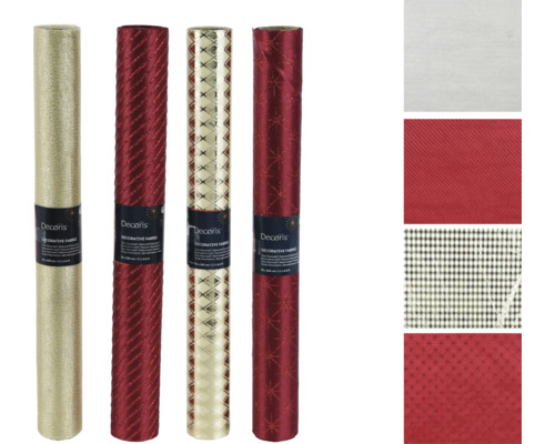 Geschenkpapier Weichnachten 200x35 cm rot Verschiedene Rollen Dekostoff mit unterschiedlichen Mustern