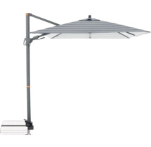 Freiarm-Sonnenschirm mit Streifenmuster