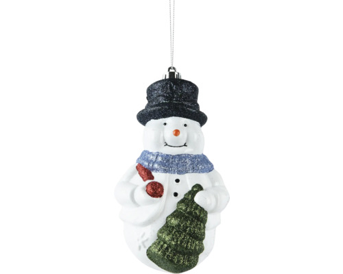 Schneemann Weihnachtsschmuck mit Hut und Schal