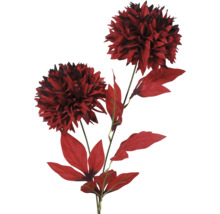 Dekorative künstliche Dahlie mit Blüten und Blättern