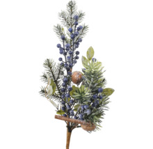 Dekozweig mit Tannenzweigen und Beeren