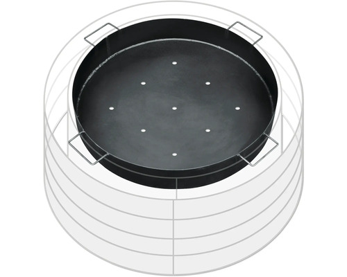 Feuerschalen Einsatz mit Tragegriffen und Löchern