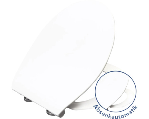 WC-Sitz Form & Style Bemis Click & Clean weiß mit Absenkautomatik Toilettendeckel mit Absenkautomatik