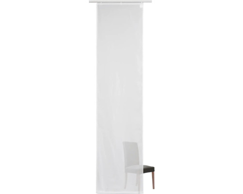 Weißer Duschvorhang mit Vorhangschiene